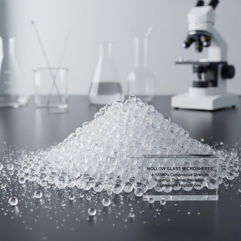 Κοιλοί Γυάλινοι Μικροσφαιρίδια με Αντοχή σε Θλίψη 4-125MPa για Ανώτερη Θερμομόνωση και Ελαφριές Εφαρμογές