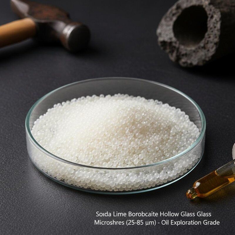 Μικροσφαίρες από κοίλο γυαλί με διάμετρο 25-85 μικρών για το χώρο έρευνας πετρελαίου